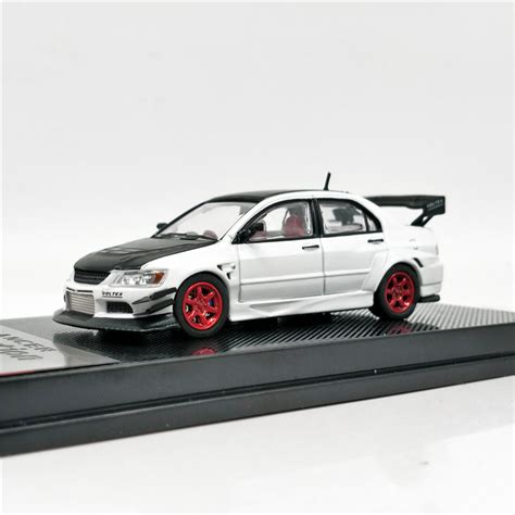 Buy CM Model 1:64 Mitsubishi Lancer Evolution IX Voltex White w/ Black ...