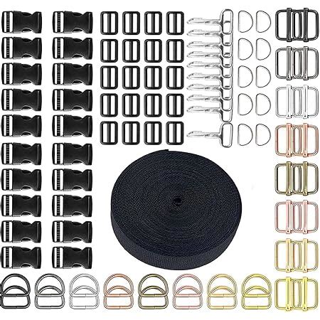 Risan Slide Buckle 1 inch Metal Triglide Slides Rectangle Adjustable ...