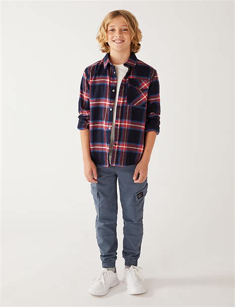 Buy 2pc Pure Cotton Shirt & T-Shirt Outfit at Marks & Spencer