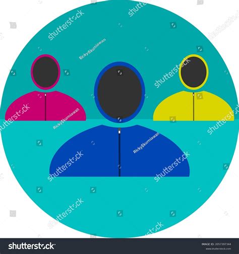 Vector Illustration Colorful User Icon Stock Vector (Royalty Free ...