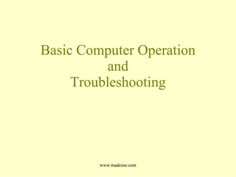 Image result for Basic Computer Software Troubleshooting