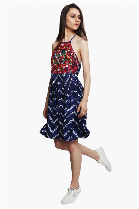 Buy Embellished Knee Length Dress Online – bohogirl.in