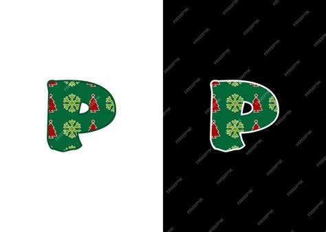 Premium Vector | Initial christmas letter p logo designs. it will be suitable for which company ...