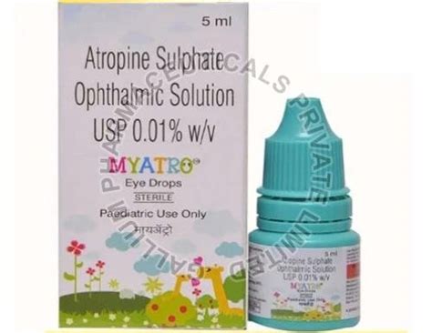 Myatro Atropine Sulphate Ophthalmic Solution Exporter, Supplier from Nagpur