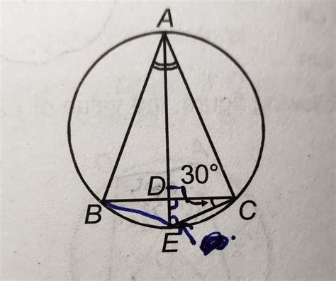 In the given figure, ∆ABC is inscribed in a circle. If the bisector of ...