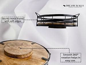 Dreamy Walls Lazy Susan Turntable Organizer with Handle, Cabinet Pantry ...