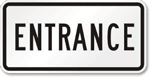 Entrance Signage Board, Foam Board Fixed with PVC Waterproof Sticker ...