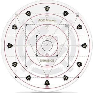 ENHANCE 30ft Spell AOE Damage Template - DND Area of Effect Marker for ...