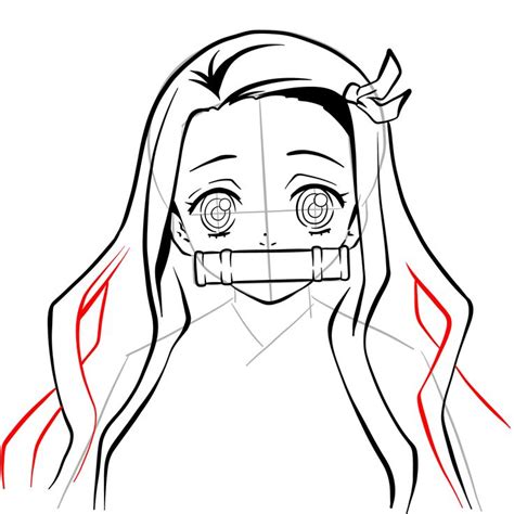 easy drawing nezuko