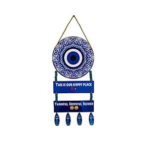 Wood Bookyourgift: Evil Eye This Is Our Happy Place Thankful Greatful ...