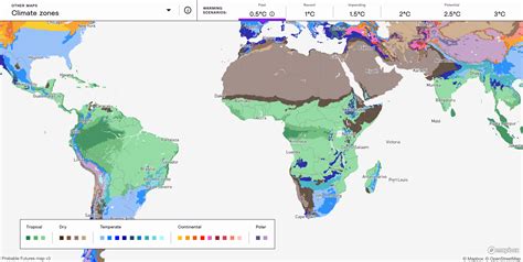 Mapping climate zones in Lebanon · Probable Futures