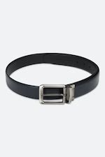 Buy Men Black Textured Genuine Leather Belt Online - 721529 | Peter England