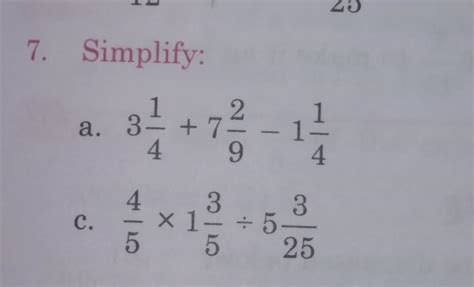 7. Simplify: question number c - Brainly.in