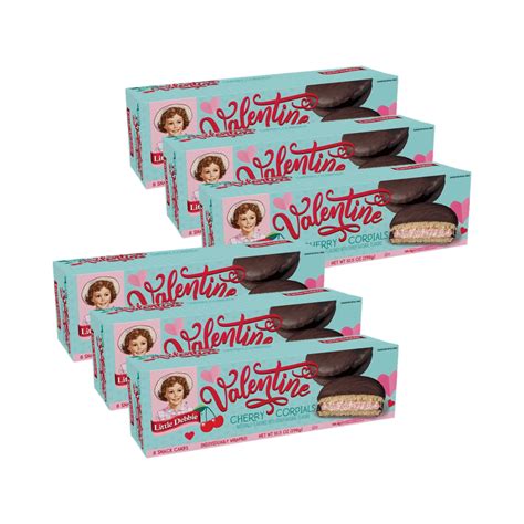 Little Debbie Cherry Cordials with Chocolate Cream, 6 Boxes of 48 ...