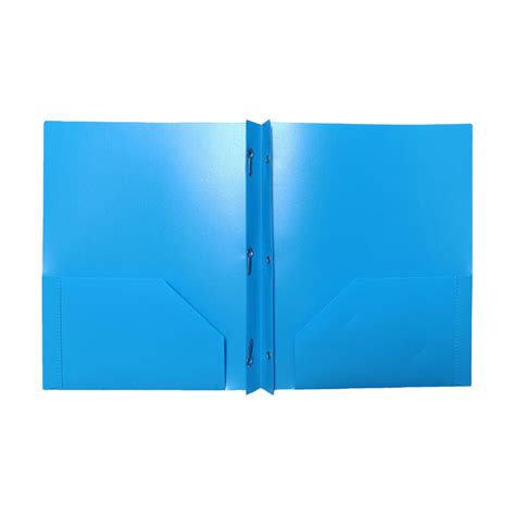 Two Pocket File Folder Three Hole Punch Prong Fasteners Colored Folders ...