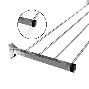 Rainbow Drywell Glider 4 Pipes 5 Feet Stainless Steel Wall Cloth Dryer ...