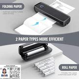 SEZNIK Portable Wireless Inkless A4 Paper Printer | Portable Mini Prin ...