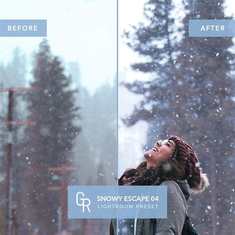 Snowy Escape Lightroom Preset Pack, Lightroom Mobile & Desktop Presets ...