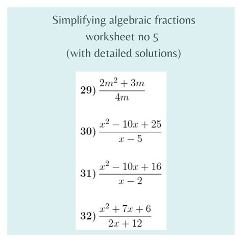 Image result for Simplifying Equations Containing Fractions