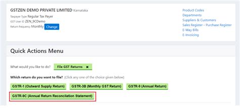 Download filed GSTR 9 from govt portal – Step 1 of filing GSTR 9C