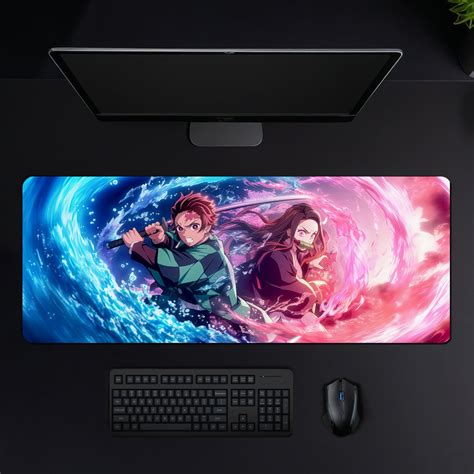 TANJIRO AND NEZUKO DUO DESK MAT (31 X 12 INCHES) - GAMING MOUSE PAD ...