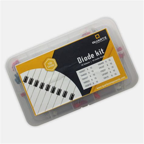 Diode Kit 100 pcs - Assorted Rectifier and Schottky Diodes - 10 Values ...