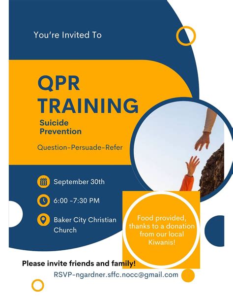 QPR Training: Suicide Prevention, Baker City Christian Church, 30 September 2025