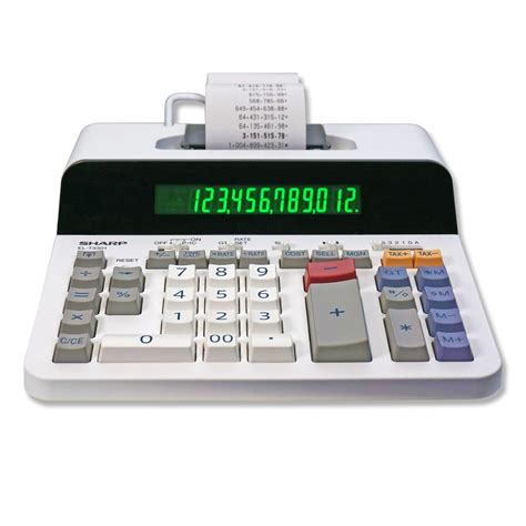 12 Digit Thermal Printing Calculator with 10 Digit Large Print (EL-T33 – sharpcalculators