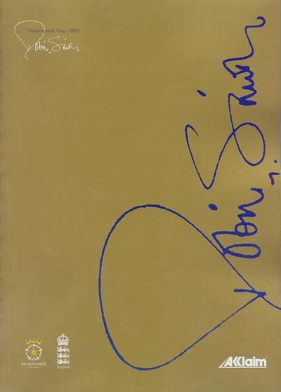 Robin Smith Testimonial 2003 Brochure