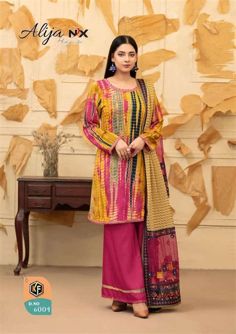 Keval Fab Alija Nx Catalog Casual Wear Karachi Cotton Dress Materials