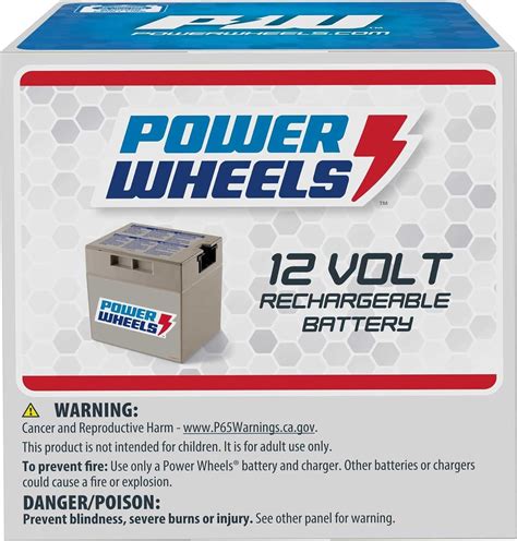 Fisher-Price Power Wheels 12-Volt Rechargeable Battery, Replacement Battery for Power Wheels ...