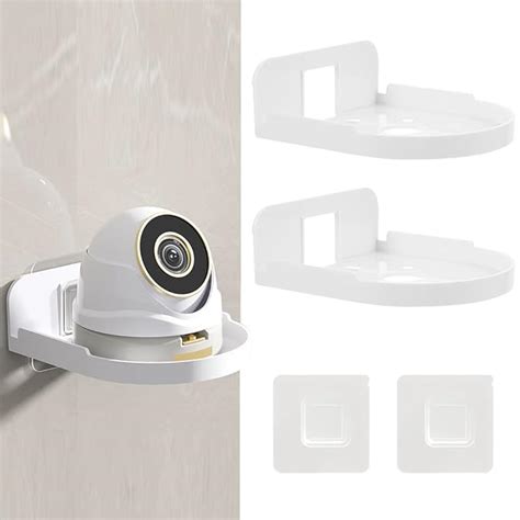 STHIRA® 2Pcs Wall Mount Rack for Security Camera White Acrylic Wall ...