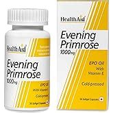 HealthAid Evening Primrose Oil 1000mg with Vitamin E For Women & Men ...