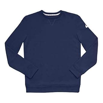 ASICS French Terry Crew, TEAM NAVY, YXL : Amazon.in: Fashion