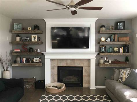 20+ Fireplace With Shelves On Both Sides