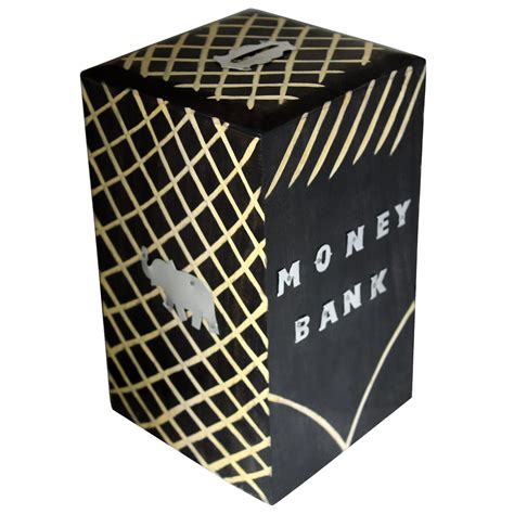 Buy ITOS365 Handicrafted Wooden Money Bank - Coin Saving Box - Piggy ...