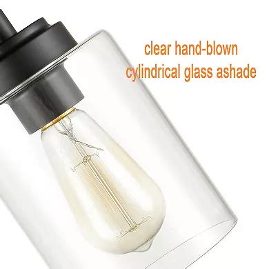 Modern Black Wall Sconces 1 Light Bathroom Vanity Light Fixture