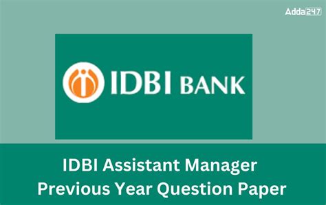 IDBI Junior Assistant Manager Previous Year Question Paper, Download PDF