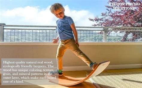 Buy Tycoon Physio Solutions Occupational Therapy Wooden Wobble Curve ...
