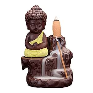 Ashi Enterprises Poly Resin Buddha Smoke Fountain Backflow Statue With ...