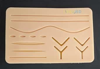 LISAMED Suture Practice Pad: 3-Layer Simulation, 14 Wounds | Suture ...