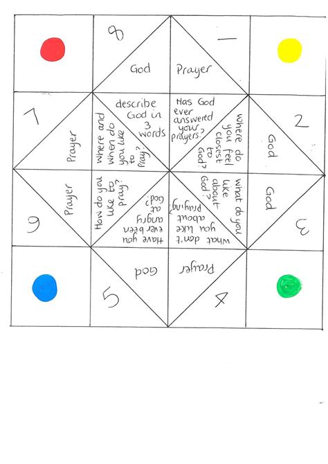 Flame: Creative Children's Ministry: Reflection question origami ...