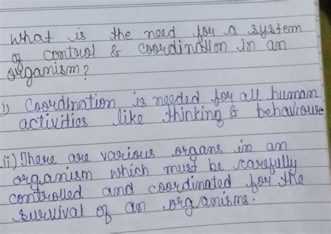 what is the role of control and coordination in an organism - Brainly.in