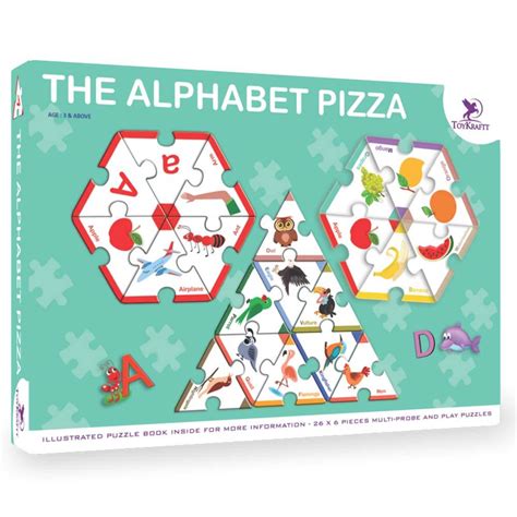 Buy Toykraft The Alphabet Pizza - Alphabet Puzzle for Kids Ages 3 to 6 ...