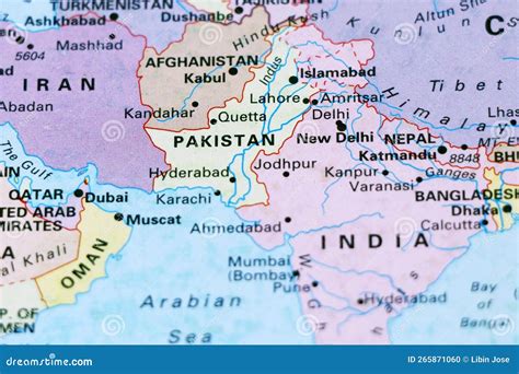 India location on a map of the world