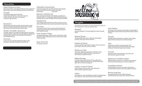 Mellow Mushroom Menu, Menu for Mellow Mushroom, Tuscaloosa, Tuscaloosa ...
