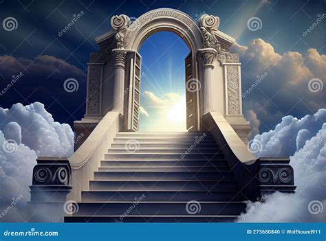 Gate Of Life OR The Path To Heaven Imaginative Concept. Use Islamic ...