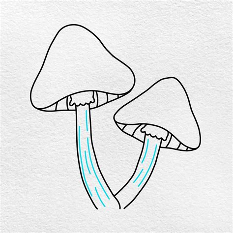 Easy Mushroom Drawings