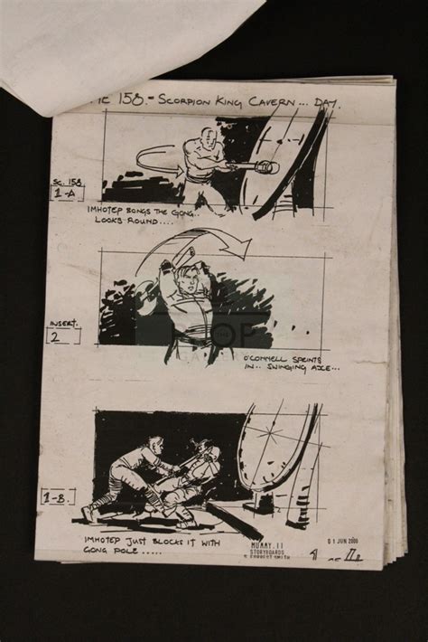 The Prop Gallery | Storyboard sequence - Scorpion King Cavern