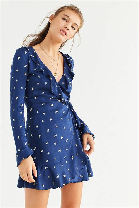long sleeve ruffle dress